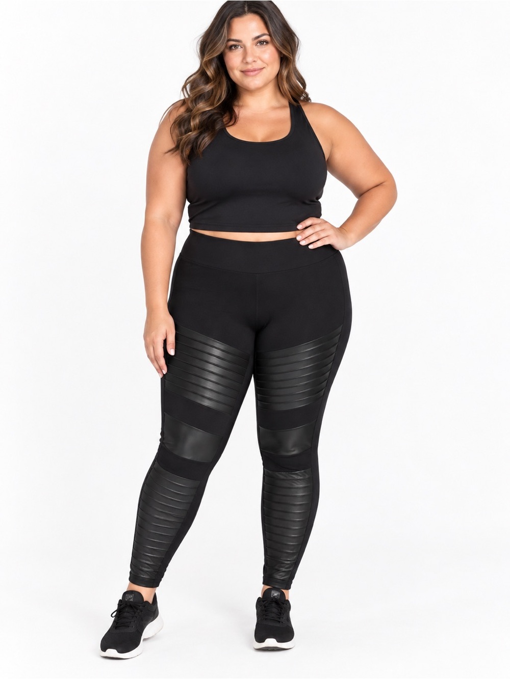torrid Black Moto Panel Leggings - Picture 1 of 5